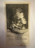 Kopergravure Sainte Sincletique D'Alexandrie Martyr Graveur Harrewijn Fete 5 Janvier Mère Du Désert Egypte - Collections