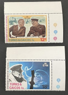 TURKS - MNH** -  1974 CHURCHILL CENTENARY - # 430/431 - Turks & Caicos