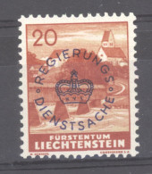 Liechtenstein  -  Service  :  Yv  23a  **  Surcharge Violette - Oficial