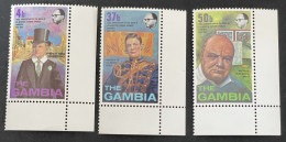 GAMBIA - MNH** -  1974 CHURCHILL CENTENARY - # 320/322 - Gambia (1965-...)