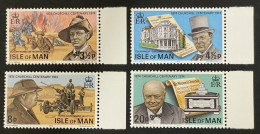 ISLE OF MAN - MNH** -  1974 CHURCHILL CENTENARY - # 48/51 - Man (Ile De)