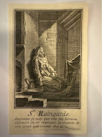 Kopergravure Sainte Raingarde Martyr Graveur Harrewijn Marcigny Bénédictines Adoration Perpétuelle Paray-le-Monial - Collections