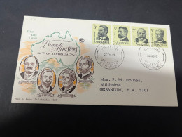 27-3-2024 (4 Y 12) Australia - 1969 - Prime Ministers - Premiers Jours (FDC)