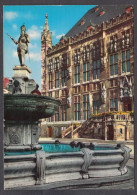 124876/ AACHEN, Kaiser-Karl-Brunnen Mit Rathaus - Aachen