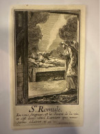 Kopergravure Sainte Romule Van Genua Martyr Graveur Harrewijn Fete 13 Octobre San Remo - Collections