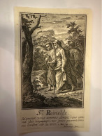 Kopergravure Sainte Reinelde Van Saintes Martyr Graveur Harrewijn Fete 16 Juillet Tubize Condé-sur-l'Escaut Kontich - Collections
