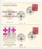 Germany, West 1967 2 FDCs Scott 972 13th Meeting Of German Protestants In Hannover - 1961-1970