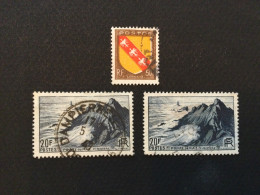 Num. 757 (50c) Armoiriesde Lorraine Et 764 (20Fr) Pointé Du Raz - Used Stamps