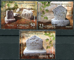 SERBIA - 2016 - SET OF 3 STAMPS MNH ** - Tombstones - Serbie