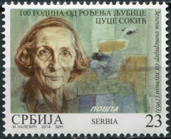 SERBIA - 2014 - STAMP MNH ** - 100 Years Since The Birth Of Ljubice Cuce Sokic - Serbie