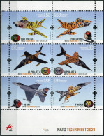 PORTUGAL - 2021 - SOUVENIR SHEET MNH ** - NATO Tiger Meet Air Force Exercises - Ongebruikt