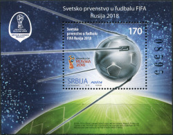 SERBIA - 2018 - SOUVENIR SHEET MNH ** - FIFA World Cup 2018 - Russia - Serbie