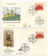 Germany, West 1967 2 FDCs Scott 976 Reformation 450th Anniversary, The Wartburg - Eisenach - 1961-1970