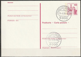 Berlin Ganzsache 1979 Mi.-Nr. P110  Tagesstempel FRANKFURT 14.2.79  ( PK 565 ) - Postales - Usados