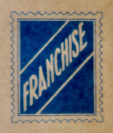 3729 - 1939/1945 - Simili ENTIER POSTAL - FRANCHISE - CARTE POSTALE (vierge) OFFERTE PAR LA LOTERIE NATIONALE - Sobres Transplantados (antes 1995)