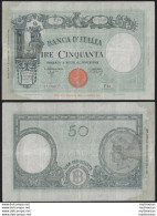 1943 Lire 50 Grande L SPL Rif BI 12A Gigante - Otros & Sin Clasificación