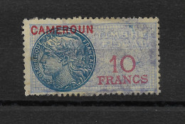 CAMEROUN - Timbre Fiscal Oblitéré / France Surchargé,  Façiale 10 Francs - Peu Courant / Petit Prix - Offres Bienvenues - Used Stamps
