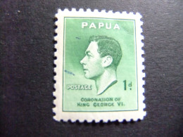 52 PAPUA NEW GUINEA PAPOUSIE 1937 / CORONACION GEORGE VI / YVERT 105 MH - Papouasie-Nouvelle-Guinée