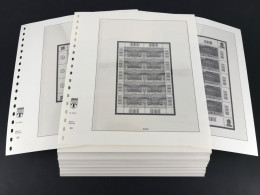 Lindner-T Blankoblätter 1-streifig Ohne Einlagen 100 Blätter Neuwertig ( - Blank Pages