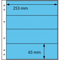 Schaubek Blankoblätter Gelblich-weiß 4 Taschen, 10 Blatt SBL12-10 Neu ( - Blankoblätter