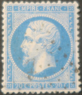X1051 - NAPOLEON III N°22 LUXE Avec ANCRE NOIRE - TRES BON CENTRAGE - 1862 Napoleon III