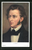 AK Portrait F. Chopin Als Junger Mann In Anzug Mit Stehkragen Und Koteletten  - Entertainers