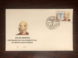 ECUADOR FDC COVER 1994 YEAR DOCTOR CABEZAS HEALTH MEDICINE STAMPS - Equateur