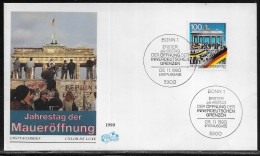 Germany. FDC Mi. 1482I.  First Anniversary Of Opening Of Berlin Wall.  FDC Cancellation On Cachet Special Envelopee - 1981-1990