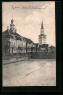 AK Mitau, Rathaus Und Trinitatiskirche  - Lettonia