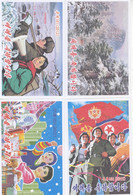 North Korea 2012 Happy New Year Postal Cards  5 Pcs - Corea Del Norte