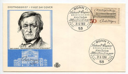 Germany, West 1968 FDC Scott 987 Richard Wagner's "Die Meistersinger Von Nurnberg" - 1961-1970