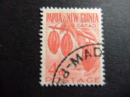 52 PAPUA NEW GUINEA / PAPOUASIE / NUEVA GUINEA / 1958 - 64 PLANTA De CACAO YVERT 21 FU - Papouasie-Nouvelle-Guinée