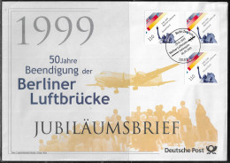 Germany. FDC Mi. 2048.   50th Anniversary Of Berlin Airlift Of 1948-49.  FDC Cancellation On Big Cachet Special Envelope - 1991-2000