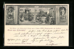 AK Schorndorf, Wandgemälde Am Rathaus-Szene Aus Dem Jahre 1688  - Schorndorf