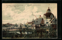 AK Düsseldorf, Gewerbe- Und Industrie-Ausstellung 1902, Partie Vor Der Hauptindustriehalle  - Expositions