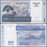 Madagascar 100 Ariary. 2004 (2008) Unc. Banknote Cat# P.86b - Madagascar