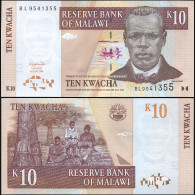 Malawi 10 Kwacha. 01.06.2004 Paper Unc. Banknote Cat# P.51a - Malawi