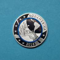 2016 Medaille "Südamerika" Versilbert PP (M4702 - Ohne Zuordnung