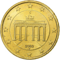 République Fédérale Allemande, 50 Euro Cent, 2003, Stuttgart, SPL, Laiton - Alemania