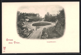 AK Trier, Amphitheater Mit Gartenanlage  - Theatre