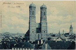 76520 - Deutsches Reich - 1910 - AnsKte "Frauenkirche", Ungebraucht, M Stpl "Hofbraeuhaus" A Adress-Seite - Muenchen