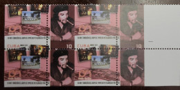 O) 2014 CUBA- ERROR PERFORATION, ERNESTO CHE GUEVARA, IRON MECHANICAL  50TH ANNIVERSARY OF METALLURGICAL COMPANIES, BLOC - Altri & Non Classificati