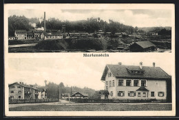 AK Marienstein, Kohlebergwerk, Ortspartie  - Bergbau