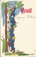 Menu  1962  THEME POMPIER  Omelette Des Bois    PONT L EVEQUE  SELECT BAR - Menus