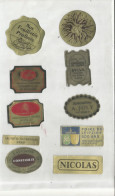 Lot 1  ETIQUETTES ANCIENNES NON COLLEES  / Fruits Labels / étiquette De Fruits LOT ETIQUETTE Fruit - Fruits Et Légumes