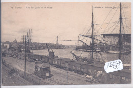 NANTES- VUE DES QUAIS DE LA FOSSE- LA GARE MARITIME - Nantes