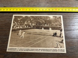 1931 MDS A GERMANTOWN Tennis HUGUES-PERRY BRUGNON-BOUSSUS, - Collections