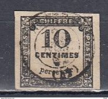 Nr 1 Taxe Gestempeld Cote 350,00 + Keuringstempel - 1859-1959 Oblitérés