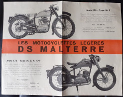 Publicité - 1951 - Moto MALTERRE - Années 1950 - - Moto