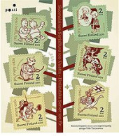 Finland Finnland Finlande 2011 100 Years Of Finnish Comics Set Of 6 Stamps In Block MNH - Blocks & Sheetlets